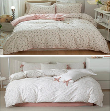 Pink Floral Duvet Cover Set Twin  Pink Flower Stripes Duvet Cover Set Twin
