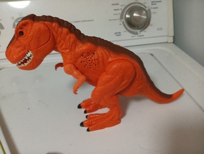 T-Rex Dinosaur Light Up Eyes & Sound 8 Inches High Dragon-I Toys Pre-owned Works