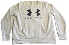 Under Armour Women's Large Loose Fit White Sweatshirt