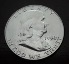 1950 Benjamin Franklin Half Dollar BU Uncirculated 90% Silver Coin