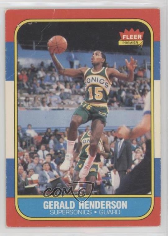 1986-87 Fleer Gerald Henderson #45 05ti