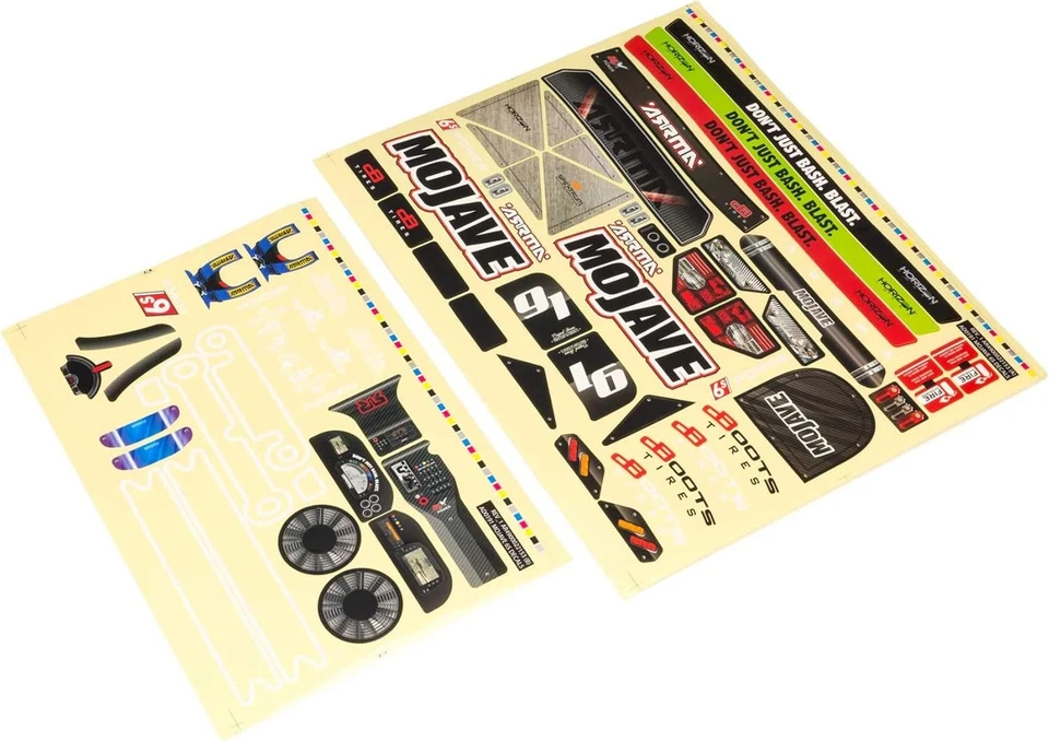 ARRMA 1/7 Clear Body with Decals: Mojave 6S BLX, ARA411001  - Image 2 of 2