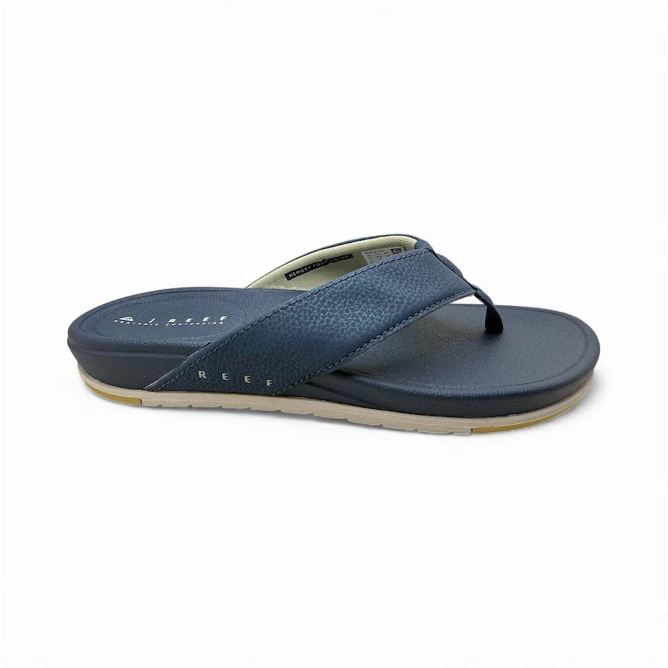 Sandalia chanclas de cojín suave Reef Cushion Norte para hombre color azul marino/blanco talla 9 Foto 3 de 4