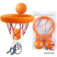Jool Baby Bath Basketball Hoop for Toddlers, Kids Bathtub Bath Time Basketball