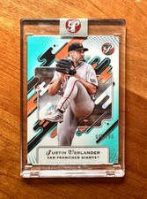 2025 Topps Pristine Justin Verlander #232 Aqua Refractor /199 Encased