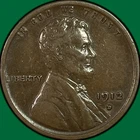 1912-D Lincoln Wheat Cent Extremely Fine XF Coin #40047