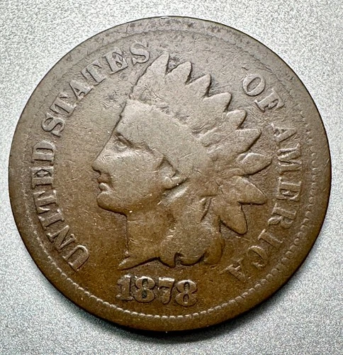 1878  INDIAN CENT  GOOD   BETTER DATE  #1342