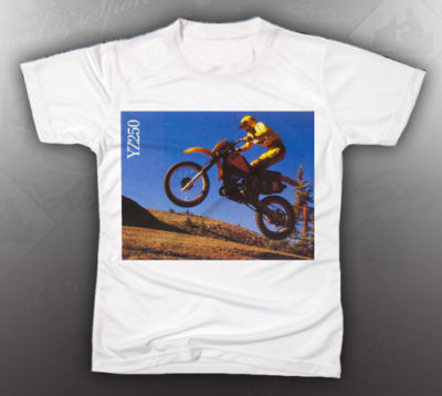 T-Shirt Dirt Rider Motocross | SOL'S | Nero Con Grafica YZ 250 | 100% Cotone Uomo