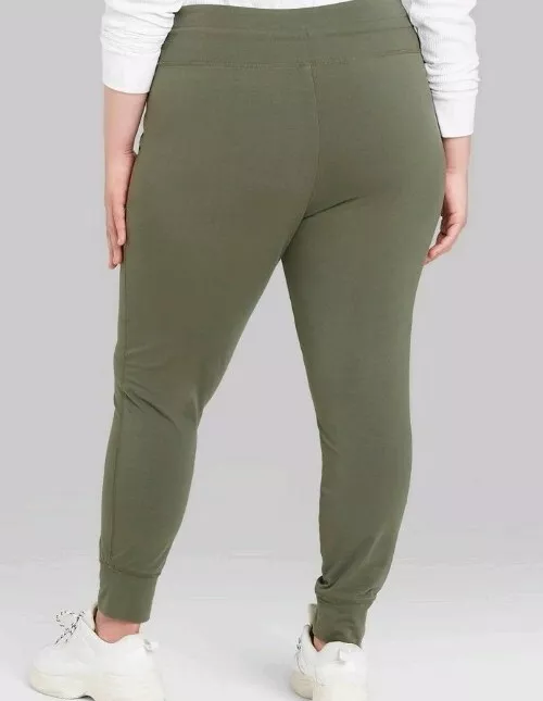 WILD FABLE High-Waisted Pocket Leggings. Olive Green size L