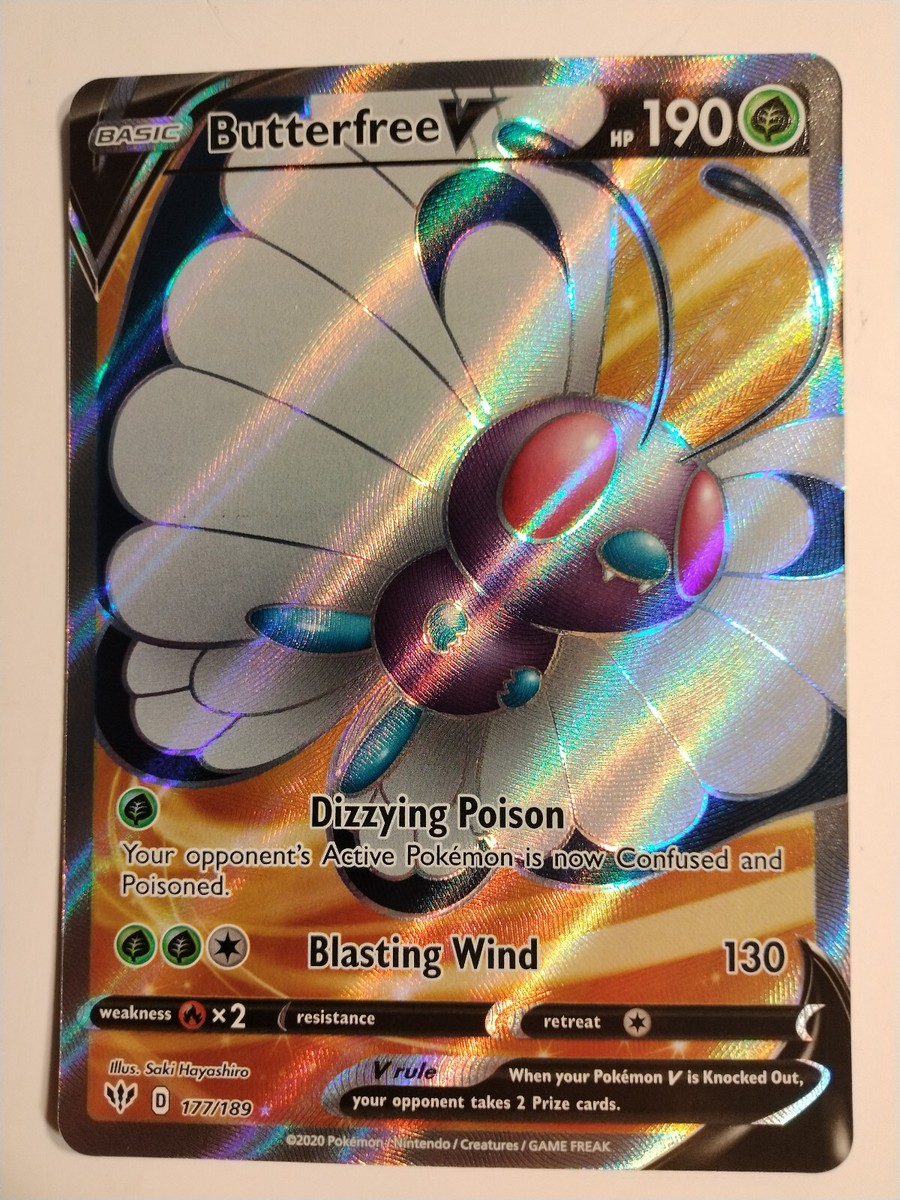 butterfree v pokemon card value Butterfree V - SWSH03: Darkness Ablaze [ULTRA RARE]