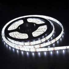 16ft Super Bright 5630 6000k Daylight White Led Strip Lights 12v 6a Power Supply