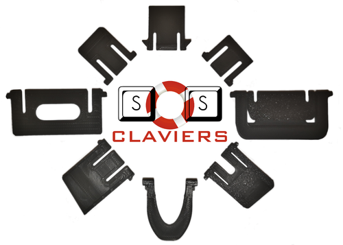 Pieds de remplacement pour clavier Logitech G510 / G510s - Photo 4/4
