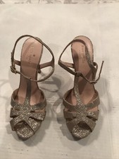 Kate Spade New York Feodora Color Gold Glitter Shoes Sandals Strap Size 9