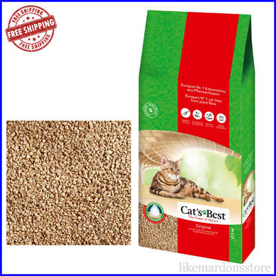 40L Cats Best Oko Plus Original Klumping Katzenstreu Toilette spülbar MEGA PACK