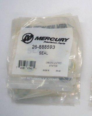 B4 Genuine Mercury Quicksilver 26-888593 Seal OEM New Factory Boat ...