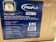 PROFLO PFUC108A6 Plomosa 16" Square Stainless Steel Undermount - Stainless Steel