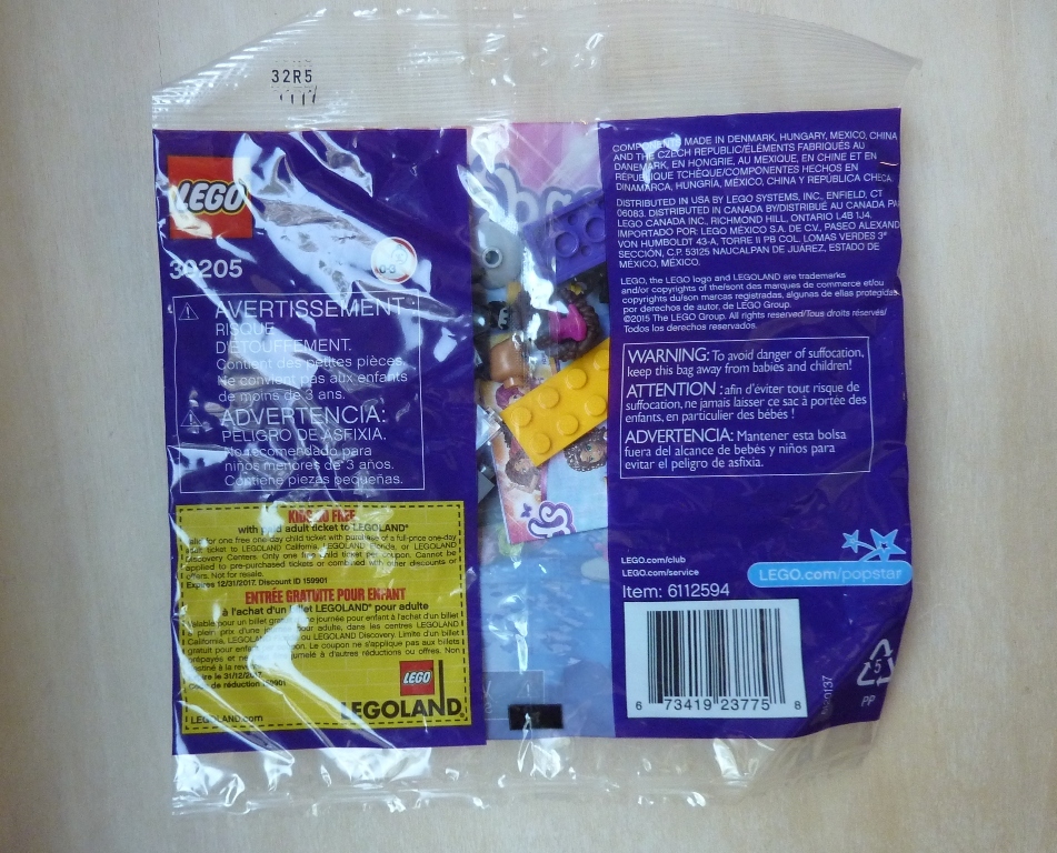 Friends Poly Packaging LEGO Friends 30205 Pop Star Red Carpet, poly bag from 2015 | eBay