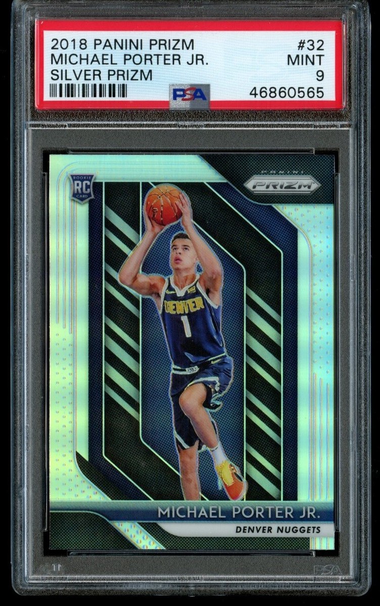 2018-19 Panini Prizm Michael Porter Jr. Silver Rookie PSA 9 Mint