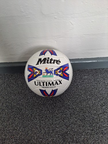 Mitre Ultimax Premier League football 1998-2000 size 5 - Afbeelding 1 van 6