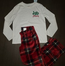 NEW GIRLS CAT  JACK CHRISTMAS PAJAMAS SIZE M 8