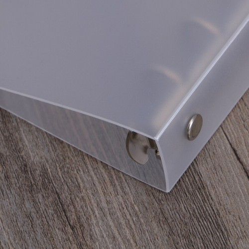 Cubierta PP para carpeta de archivos de cuaderno 6 agujeros carpeta de anillos espiral A5 recargable nueva - Imagen 4 de 12