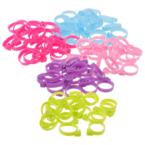 100 Pcs Piping Bag Fixing Ring Pastry Ties and Clips Shopping Travel
