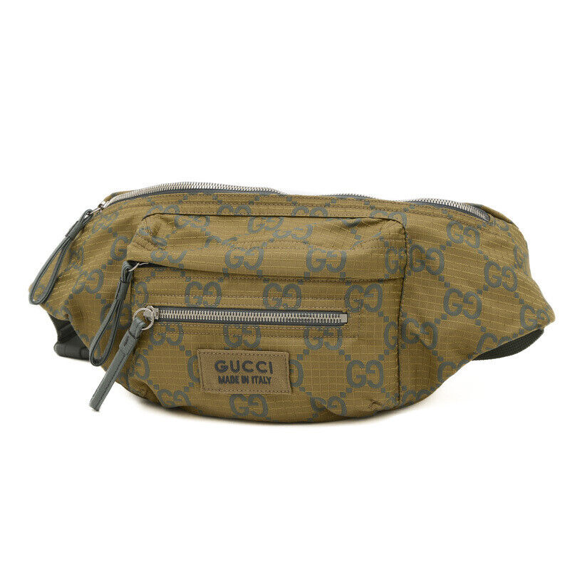 Gucci Gg Ripstop Body Bag Nylon Khaki 792287 Japan Limited Gucci Gg Ripstop Body Bag Nylon Khaki 792287 Japan Limited