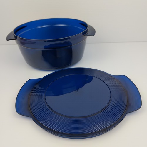 Tupperware Blue Microcook 1.5L Microwave Bowl Cooker with Lid 7292A-2