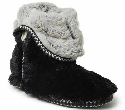 black boot slippers