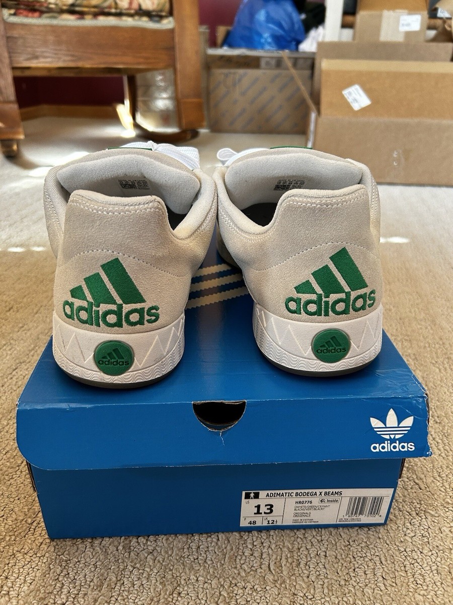 Size 13 - VNDS Adidas x Bodega x Beams Adimatic Off White HR0776