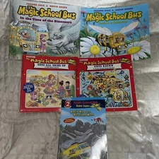 Lot Of Magic School Bus Book Lot Books Dinosaur Beehive Food Deseret Rock Man