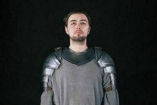 16 gauge Medieval Pair Of Pauldrons And Gorget Larp Set Of Steel Cosplay Armor