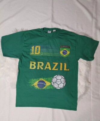 Brazil #10 T-Shirt | Size Male Large | Color Green | New with Tag