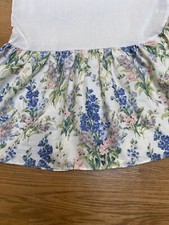 Laura Ashley Abbeville Floral TWIN Bed Skirt Dust Ruffle Cottage Shabby Chic