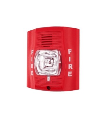 System Sensor P4R Fire Alarm Horn Strobe Combination 4W STD CD Red 12/24VDC