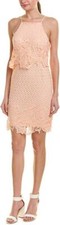 BB DAKOTA by Steve Madden 286802 Women's Bryn Bodycon Lace Dress, Salmon, Size 6