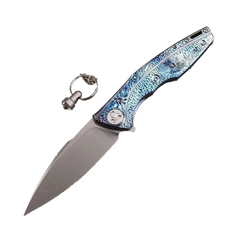 Titanium Handle Frame Collectible Modern Custom & Handmade Folding Knives