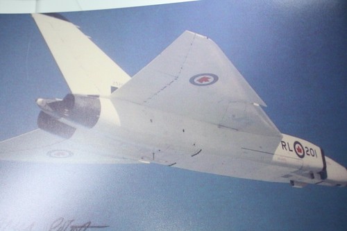 Insegna Avro Arrow CF-105 da collezione copia 2 fotografie Canada Post 10 francobolli papavero - Foto 12 di 12