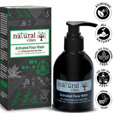 sage apothecary activated charcoal and tea tree face wash