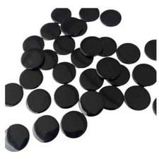 WHOLESALE NATURAL BLACK ONYX CABOCHON FLAT ROUND SHAPE LOOSE GEMSTONE JEWELLERY.