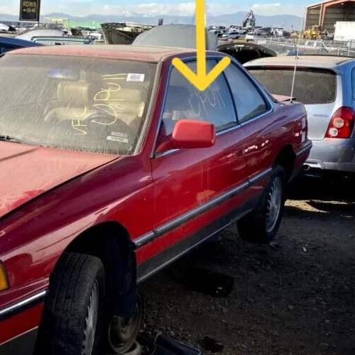 Acura Legend cupé: 1987, 1988, 1989, 1990, puerta delantera izquierda cristal Foto 2 de 4