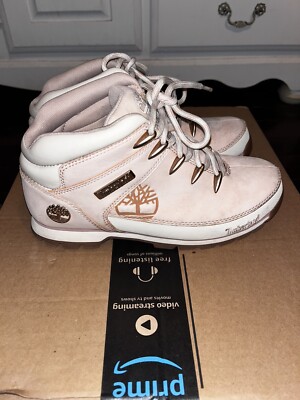Timberland Women's Size Euro Sprint Light Pink Nubuck Ankle