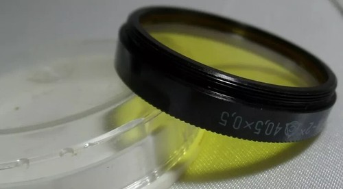 r Yellow 2x LZOS 40.5x0.5mm Vintage Light Filter 40.5mm mount of lens 9647 - Picture 3 of 3