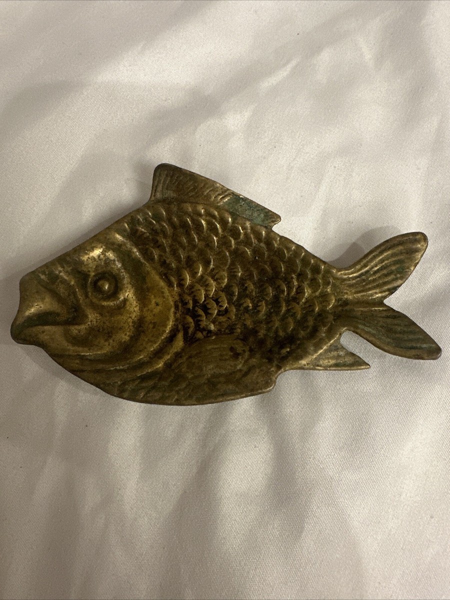 Vtg Brass? Trinket Dish/ Fish Ashtray | eBay