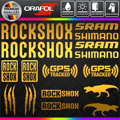 16-teilig   FAHRRAD Sponsoren Decals Sponsor Kratzer Bike Sticker GPS Aufkleber