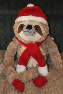 christmas sloth stuffed animal