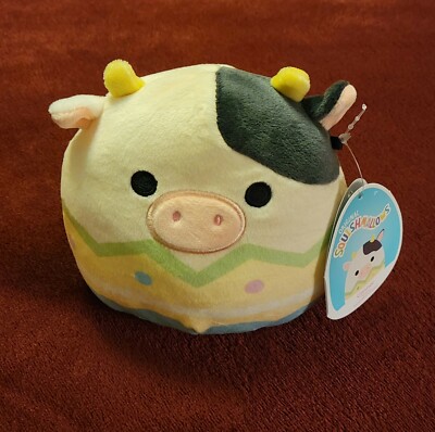 Squishmallow Easter 2022 Connor the Cow 5  NWT RARE