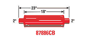 Cherry Bomb 2" Hot Rod Muffler Performance Exhaust - 87886CB - Picture 2 of 2