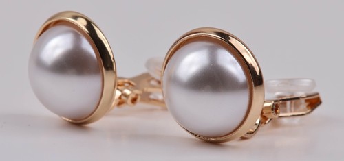 Clip On Earrings Simulated Pearl Earrings Non Piercing Dainty Fashion Ear Stud - Picture 33 of 48