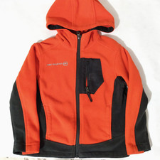 Boys Free Country Orange and Black Zipper Jacket Size 4
